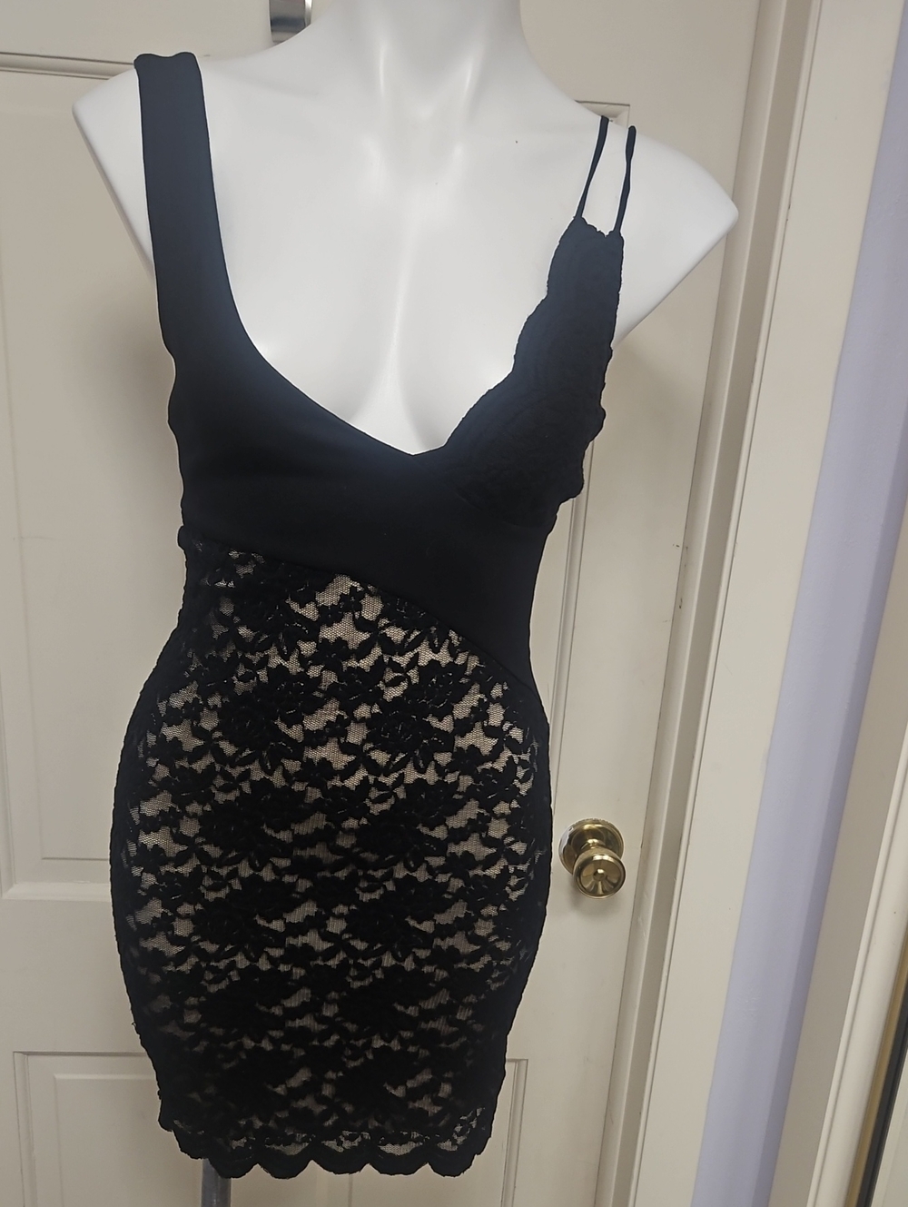 We the free gorgeous, sexy black lace evening dress Free People Or Wicca Witch